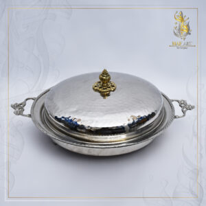 plateau avec cloche fleur