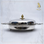 plateau avec cloche fleur
