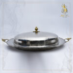 plateau avec cloche fleur